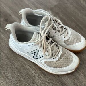 New Balance White Baseball Turf Shoes